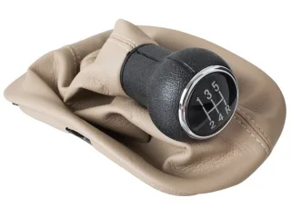 Schaltknauf Knauf 5-Gang Schaltmanschette Manschette + Rahmen in Beige für VW Passat B5 ab 1996-2000