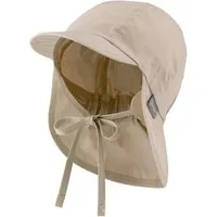 Sterntaler® Schirmmütze UV-Schutz 50+ Schirmmütze mit Nackenschutz uni (1-St) Mütze mit Nackenschutz aus UV-Popeline (Bio) unifarben