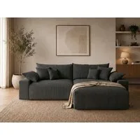 OTTO home Ecksofa Amici L-Form, B: 302 cm, Mega-Sofa in Boucle und Cord, Couch mit Federkern & 6 Zierkissen, frei stellbar