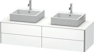 Duravit XSquare Konsolenwaschtischunterbau wandhängend Weiß Supermatt 1600x548x400 mm - XS4917B8484 XS4917B8484