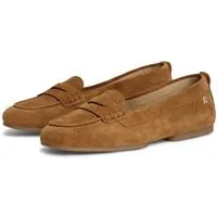 Tommy Hilfiger TH FLEX SUEDE LOAFER BALLERINA Loafer Schlupfschuh, Slipper, Pennyloafer im Mokassin-Stil