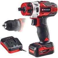 Akku-Bohrschrauber TE-CD 12/1 X-Li, 12Volt rot/schwarz, Li-Ionen Akku 2Ah