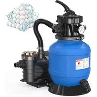 LALAHO Sandfilteranlage Sandfilteranlage Pool 7900 L/H inkl