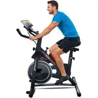 AsVIVA Speedbike S14 Indoor Cycle 2025, Fitnessbike für Zuhause, 15 kg Schwungmasse, Bluetooth-App-kompatibel, Leiser Riemenantrieb