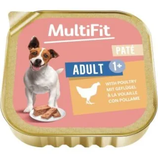 MultiFit Nassfutter Hund Pastete Geflügel 48x150 g