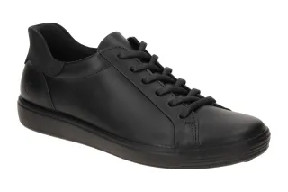 Ecco 47084351052 Soft 7 Easy Slip Lace Women Schwarz - sportliche Damenschuhe