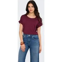 ONLY T-Shirt ONLMOSTER – Kurzarmshirt mit Aufschlag und klassischem Look Viskosemischung, regular fit