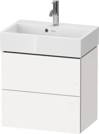 Duravit L-Cube Waschtischunterbau wandhängend Weiß Supermatt 584x391x544 mm - LC621908484 LC621908484