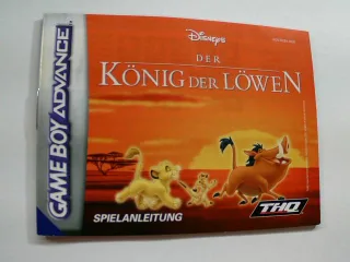 Der König der Löwen [Game Boy Advance] Spielanleitung
