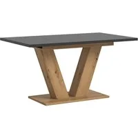xonox.home Esstisch Esstisch Motion, ausziehbar, V-Fußgestell, Artisan Eiche / grau, Küchentisch, Eiche Artisan