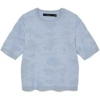 Vero Moda Kurzarmpullover VMVISTA 2/4 O-NECK PULLOVER BOO