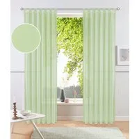 OTTO home Gardine XANA (1 St), Schlaufen, transparent, Voile, Bestseller, einfarbig, 1 Schal, pflegeleicht, preiswert!
