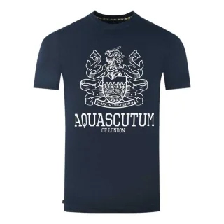 Aquascutum Herren London Aldis T-Shirt (Marineblau)