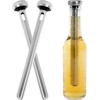 CoverKingz Outdoor-Flaschenkühler Bierkühler 2 x Edelstahl Bierkühlstab Flaschenkühler Bier Flaschen, Robust, Stabil