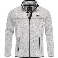 Amaci&Sons Fleecejacke HARVEY Fleecejacke Herren Strickfleece Sweatjacke Zipper Fleecepullover