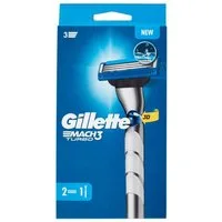 Gillette Nassrasierer Mach 3 Turbo, 2-tlg.