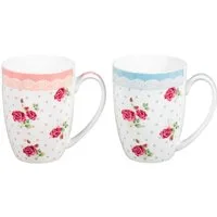 Wurm Tasse Tassen Becher Kaffeebecher Rose Porzellan 300 ml Stück