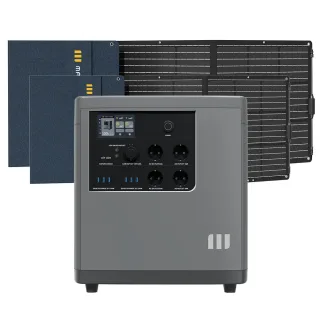 [EU Direct] Mango Power E 3.5kWh LiFePo4 Home Backup Portable Power Station With 2Pcs 200W Portable Foldable Solar Panel