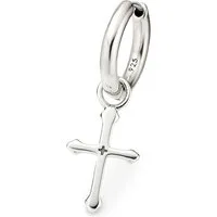 Bruno Banani Single-Creole Schmuck Geschenk Silber 925 Ohrschmuck Ohrring Kreuz, Einhänger abnehmbar