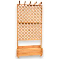 promadino Spalier, Pergola mit Pflanzkasten, BxTxH: 102x65x200 cm