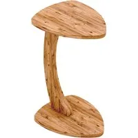 en.casa Beistelltisch, rollbar »Klinerg« C-Form 40 x 37 x 56 cm Holzoptik