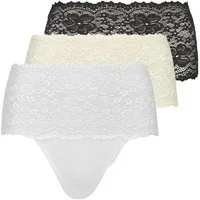 Nina Von C. Taillenslip 3er Pack Millefleurs (Spar-Set, 3-St) Taillen Slip - Im Spitzen-Design, Perfekte Passform