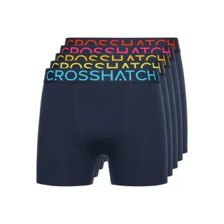 Crosshatch - "Chasma" Boxershorts für Herren (5er-Pack) (Marineblau)