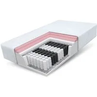 Taschenfederkernmatratze MEMORYDUO 90x200, 140x200, 180x200 cm & weitere Größen, FDM, 27 cm hoch, (Matratze Visco Memory, Allergiker geeignet), Wendematratze mit zwei unterschiedlich festen Liegeseiten