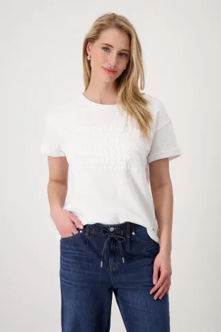 monari - Sweatshirt mit Schriftzug - Gr. - 46