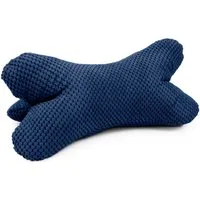 Amilian Nackenkissen Leseknochen 44x22 cm für Erwachsene - Lesekissen Knochenkissen Sofa, Leseknochen für Erwachsene, mit Bezug, weich, abnehmbarer Bezug, formstabil
