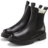 Elbsand Chelseaboots, Stiefel, Boots, Winterstiefel, Schlupfstiefel Stiefelette aus Leder mit Warmfutter, Lederstiefelette