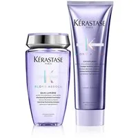 Kérastase Haarpflege-Set Blond Absolu Set - Bain Lumière Shampoo 250ml + Cicaflash 250ml, 2-tlg.