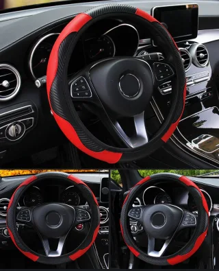 Car Steering Wheel Cover Anti Slip Universal 37-38cm Steering Decoration Accessories