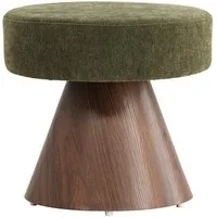 Venture Home Pouf Lanzo Pouf Ø48 cm grün, Mokka. (1-St)