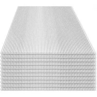 HOME DELUXE Hohlkammerplatte Polycarbonat Doppelstegplatten VARUS, (Geschützt - 14-teiliges Set), Strapazierfähiges Polykarbonat, Gesamtfläche: 10,25 m², 4 mm Stärke