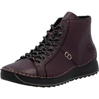 Rieker Schnürboots Schnürstiefelette, High Top Sneaker, Plateauboots mit Profilsohle