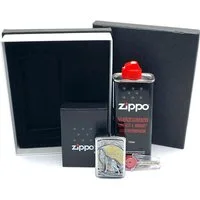 Zippo Feuerzeug Wolf at Moonlight Emblem Sturmfeuerzeug