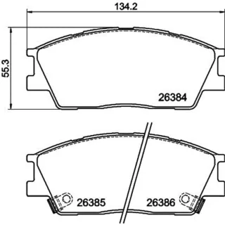 Hella Bremsbel?ge vorne Hyundai Venue Kia Soul