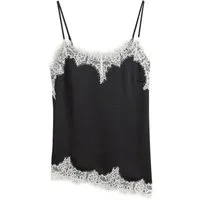 Next Trägertop Cami-Trägertop mit Spitze und asymmetrischem Saum (1-tlg)