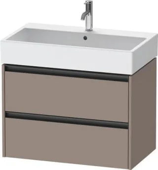 Duravit Ketho.2 Waschtischunterbau wandhängend Basalt Matt 784x460x549 mm - K25277043430000 K25277043430000