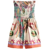 Next Playsuit Gesmokter Bandeau-Playsuit (1-tlg)