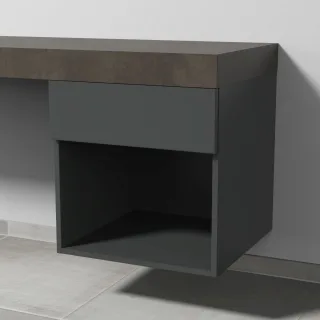 Sanipa Anbau-/Solitärschrank 2morrow (P1353) 510x500x520 Anthrazit-Matt, P135322 P135322