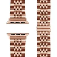 Nalia Smartwatch-Armband Apple Watch 38mm/40/41/42(Serie 10/11), Elegantes Edelstahl Ersatzarmband / für Sport Fitness Uhr / Rostfrei