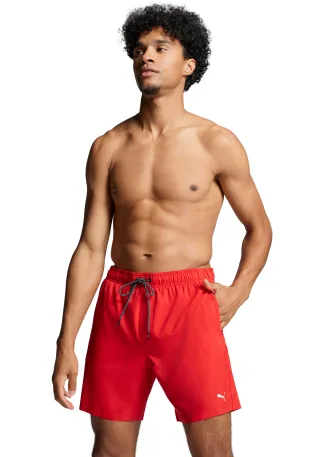 PUMA Badeshorts "PUMA SWIM MEN MID SHORTS 1P" High-Tech Reißverschluss an der Gesäßtasche, Seitentaschen