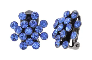 konplott - Ohrringe mit Clip - Magic Fireball blau