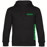 multifanshop Kapuzensweatshirt Bremen - Brust & Seite - Hoodie
