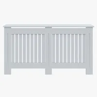 SONNI Heizungsverkleidung Heizkörperverkleidung weiß Heizkörperabdeckung, Breite: 152cm / 172cm, Zubehör für Wandmontage