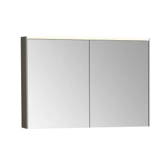 VitrA Prime LED-Spiegelschrank 102 x 16 x 70 cm (BxTxH) 2 Türen Korpus-Farbe Chrom gebürstet,67007 67007
