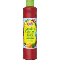 HELA Saucen, Hela Gewürz Ketchup Curry delikat Original mit weniger Zucker 800ml