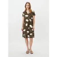 Masai Jerseykleid MaNevina Blumenprint, V-Ausschnitt und Kragen